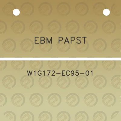 ebm-papst-w1g172-ec95-01