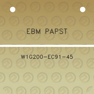 ebm-papst-w1g200-ec91-45