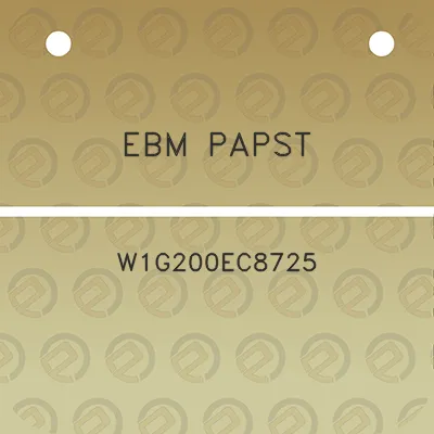 ebm-papst-w1g200ec8725