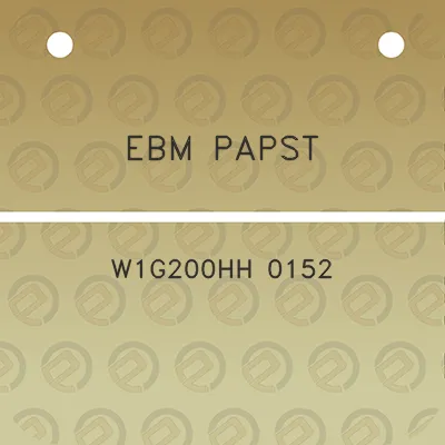 ebm-papst-w1g200hh-0152