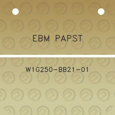 ebm-papst-w1g250-bb21-01