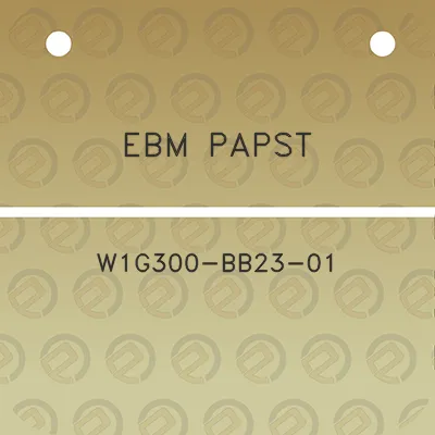 ebm-papst-w1g300-bb23-01