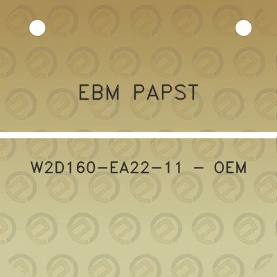 ebm-papst-w2d160-ea22-11-oem