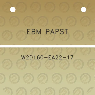 ebm-papst-w2d160-ea22-17