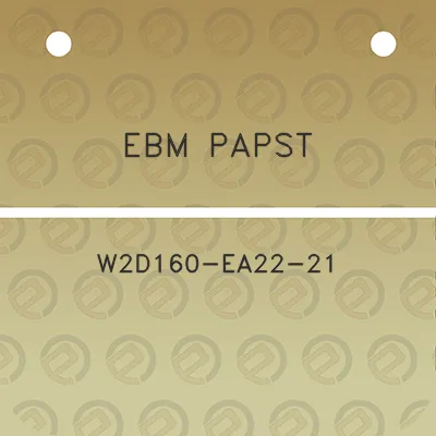 ebm-papst-w2d160-ea22-21