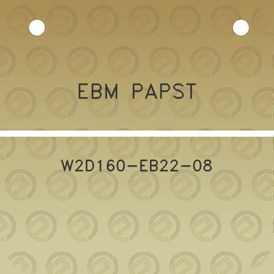 ebm-papst-w2d160-eb22-08