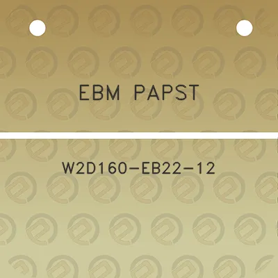 ebm-papst-w2d160-eb22-12