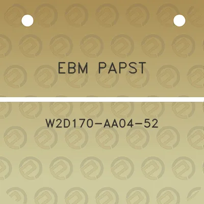 ebm-papst-w2d170-aa04-52