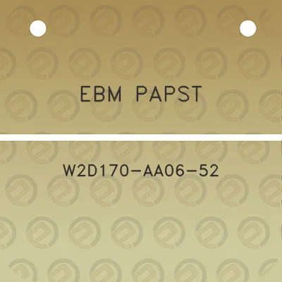 ebm-papst-w2d170-aa06-52