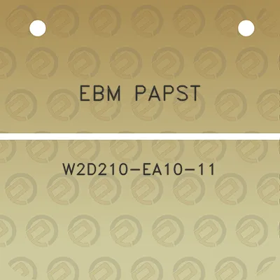 ebm-papst-w2d210-ea10-11