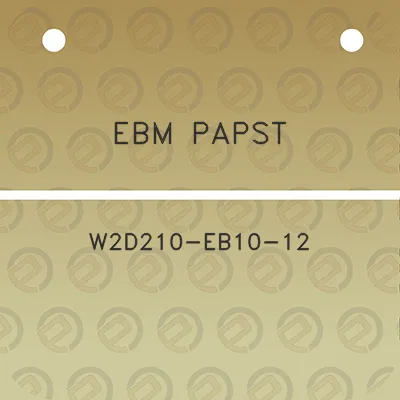 ebm-papst-w2d210-eb10-12