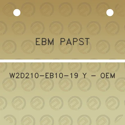 ebm-papst-w2d210-eb10-19-y-oem