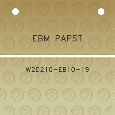 ebm-papst-w2d210-eb10-19