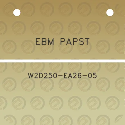 ebm-papst-w2d250-ea26-05