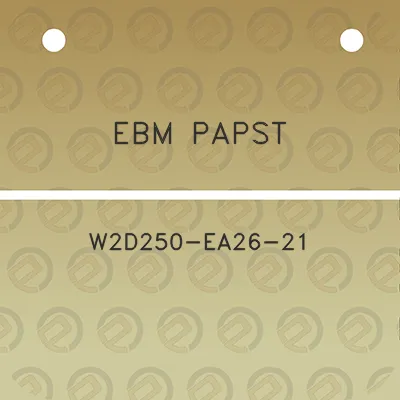 ebm-papst-w2d250-ea26-21