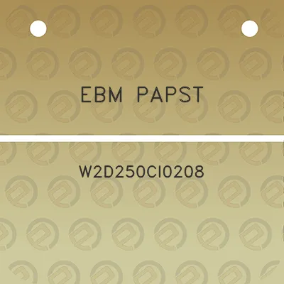 ebm-papst-w2d250ci0208