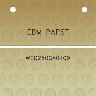 ebm-papst-w2d250ga0409