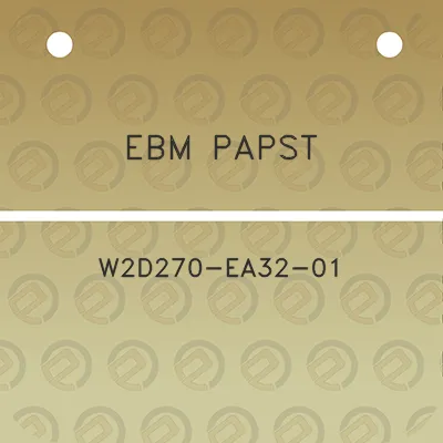 ebm-papst-w2d270-ea32-01