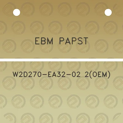 ebm-papst-w2d270-ea32-02-2oem