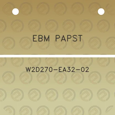 ebm-papst-w2d270-ea32-02