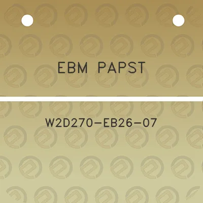 ebm-papst-w2d270-eb26-07