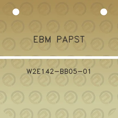 ebm-papst-w2e142-bb05-01