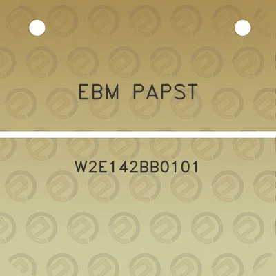 ebm-papst-w2e142bb0101