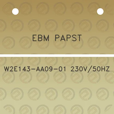 ebm-papst-w2e143-aa09-01-230v50hz