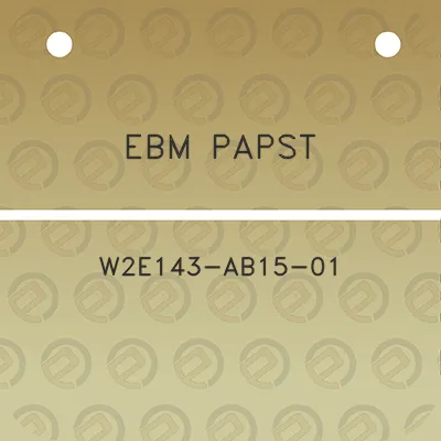 ebm-papst-w2e143-ab15-01