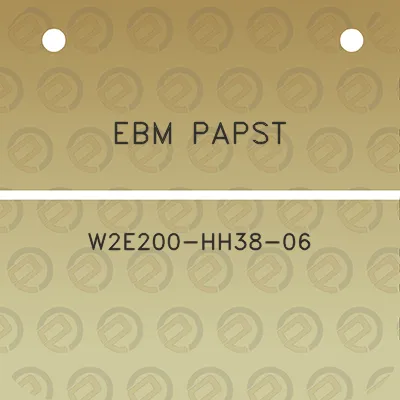 ebm-papst-w2e200-hh38-06