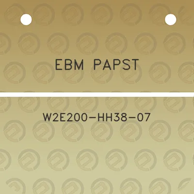 ebm-papst-w2e200-hh38-07