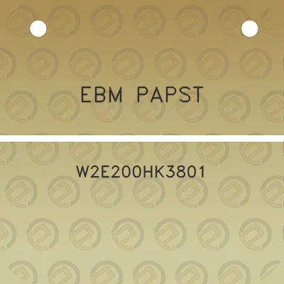 ebm-papst-w2e200hk3801