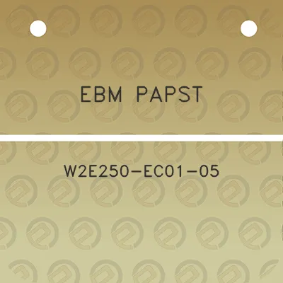 ebm-papst-w2e250-ec01-05