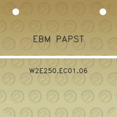 ebm-papst-w2e250ec0106