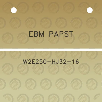 ebm-papst-w2e250-hj32-16