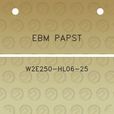 ebm-papst-w2e250-hl06-25