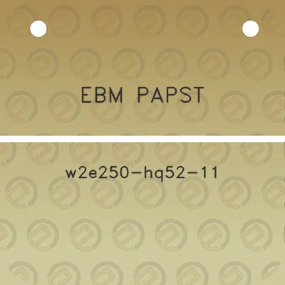 ebm-papst-w2e250-hq52-11