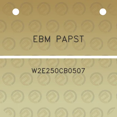 ebm-papst-w2e250cb0507