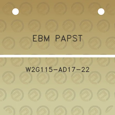 ebm-papst-w2g115-ad17-22