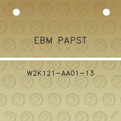 ebm-papst-w2k121-aa01-13