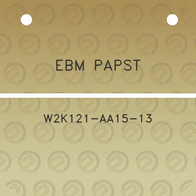 ebm-papst-w2k121-aa15-13