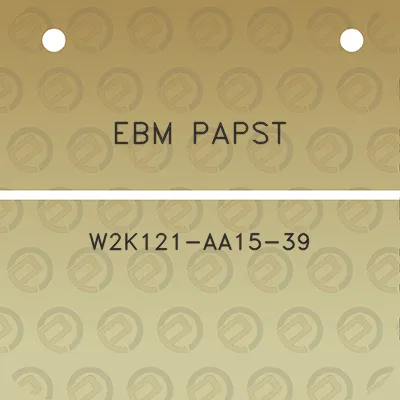 ebm-papst-w2k121-aa15-39