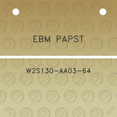 ebm-papst-w2s130-aa03-64