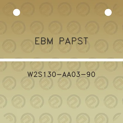 ebm-papst-w2s130-aa03-90