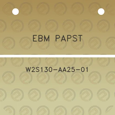 ebm-papst-w2s130-aa25-01