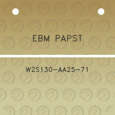 ebm-papst-w2s130-aa25-71