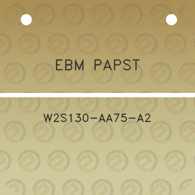 ebm-papst-w2s130-aa75-a2