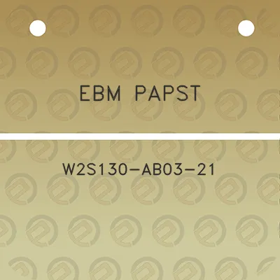 ebm-papst-w2s130-ab03-21