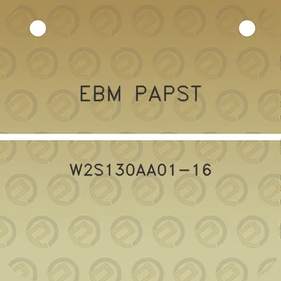 ebm-papst-w2s130aa01-16