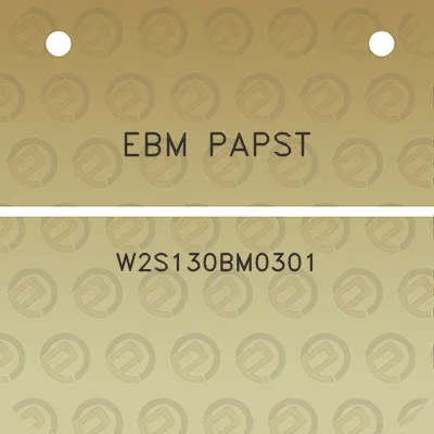 ebm-papst-w2s130bm0301